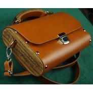 Torebka Oakline – skóra i drewno dębowe | Żywioły Craft