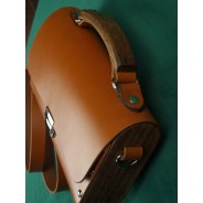 Torebka Oakline – skóra i drewno dębowe | Żywioły Craft