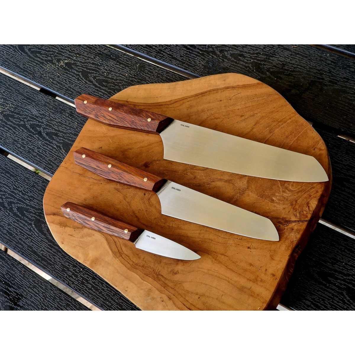 Zestaw 3 noży kuchennych N690 | Żywioły Craft