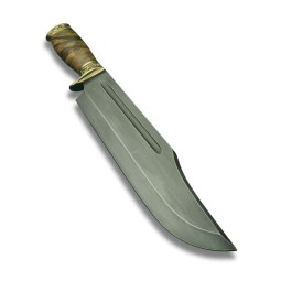 Grizzly Stabilized Wood – klasyczny nóż Bowie handmade | Żywioły Craft