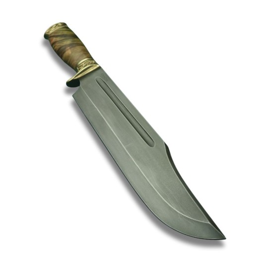 Grizzly Stabilized Wood – klasyczny nóż Bowie handmade | Żywioły Craft