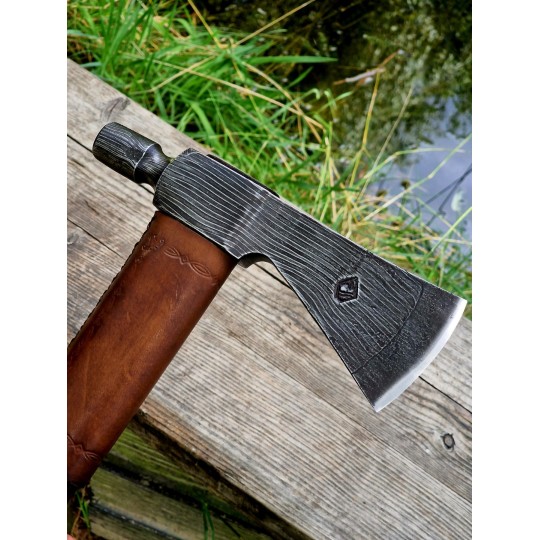 Tomahawk z Damastu – Unikat | Żywioły Craft