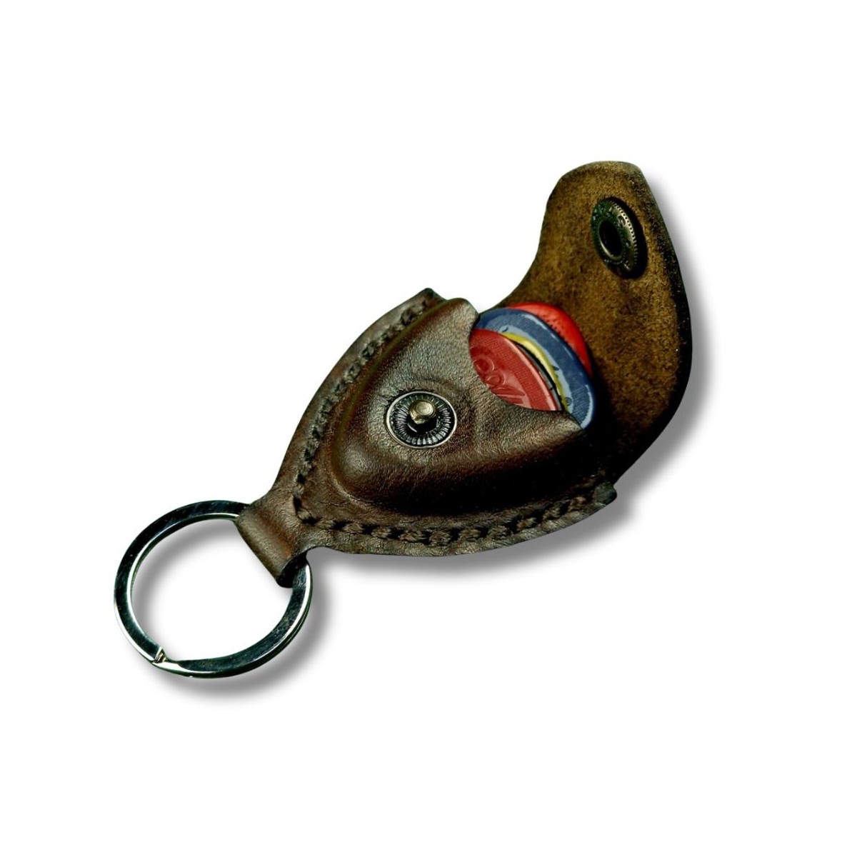 Skórzany brelok na kostki gitarowe | Żywioły Craft