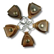 Skórzany brelok na kostki gitarowe | Żywioły Craft