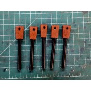 Krzesiwo magnezowe 8×80 mm z drewnianą rękojeścią Mahoń | Żywioły Craft