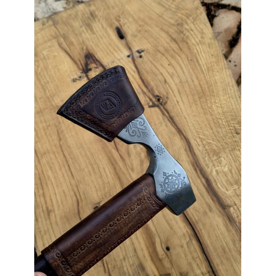 Ciupaga Góralska grawerowana ze zdobioną pochwą | Żywioły Craft