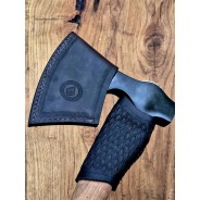 Brodacz z Damastem – unikatowy toporek 51CrV4 | Żywioły Craft