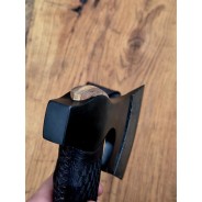 Brodacz z Damastem – unikatowy toporek 51CrV4 | Żywioły Craft
