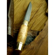 Lekki nóż z damastu EDC | Żywioły Craft