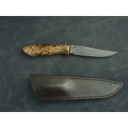 Strix - nóż z damastu piórkowego