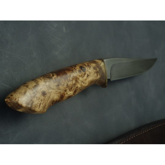 Strix - nóż z damastu piórkowego