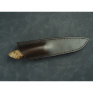 Strix - nóż z damastu piórkowego